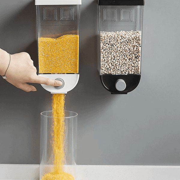 Wall-Mounted Cereal Dispenser | Airtight Food Storage Containers