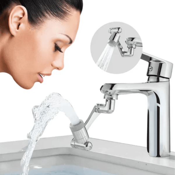 Rotating Faucet Cleaner - 1080° Adjustable with Dual Flow